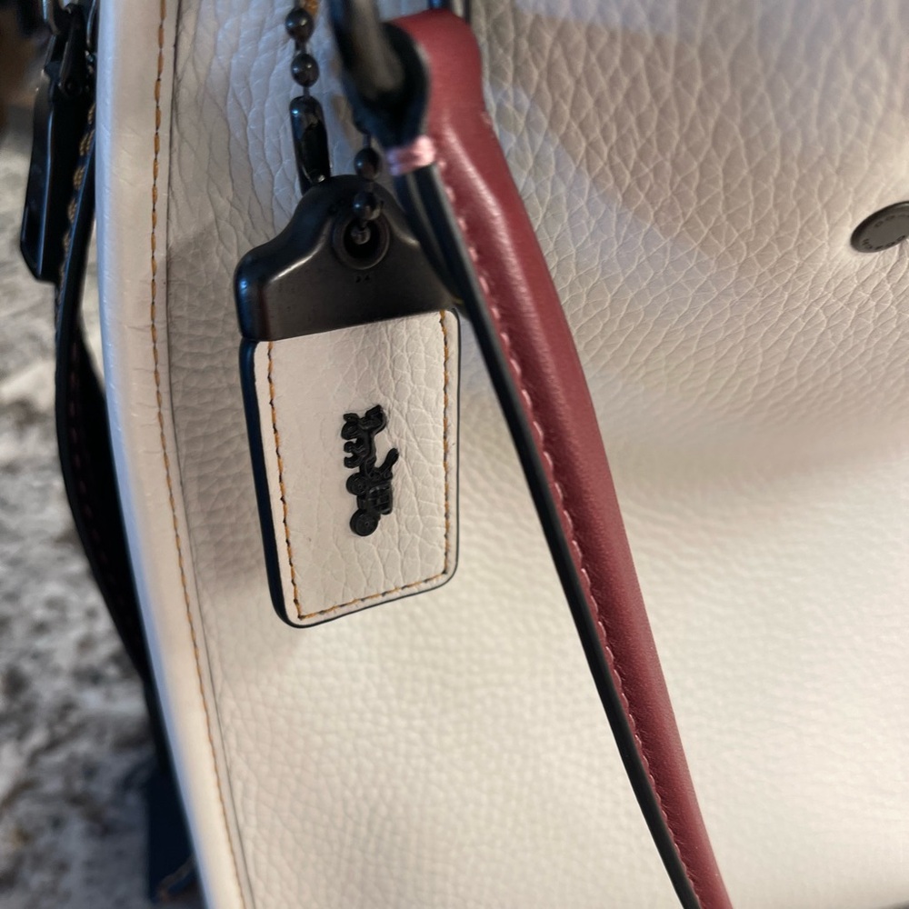 Coach Rogue With Patchwork Snake Handle Handbag - image 7